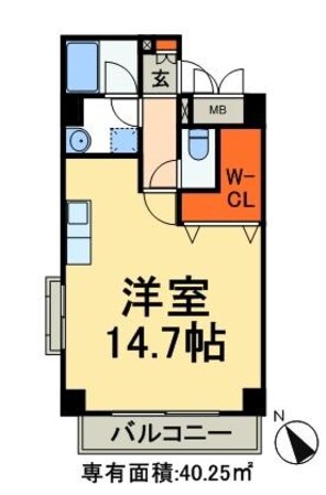 リバービュー２１の物件間取画像